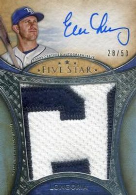 2017 Topps Five Star #FAJP-EL Five Star Autographed Jumbo Patch /50