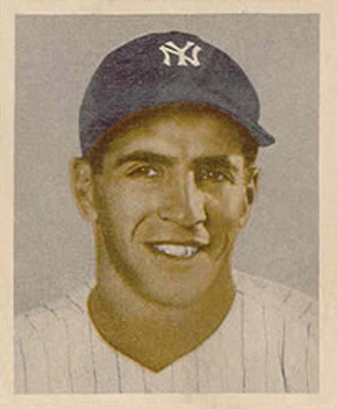 1949 Bowman #98a Base (Gray background, no name on front)