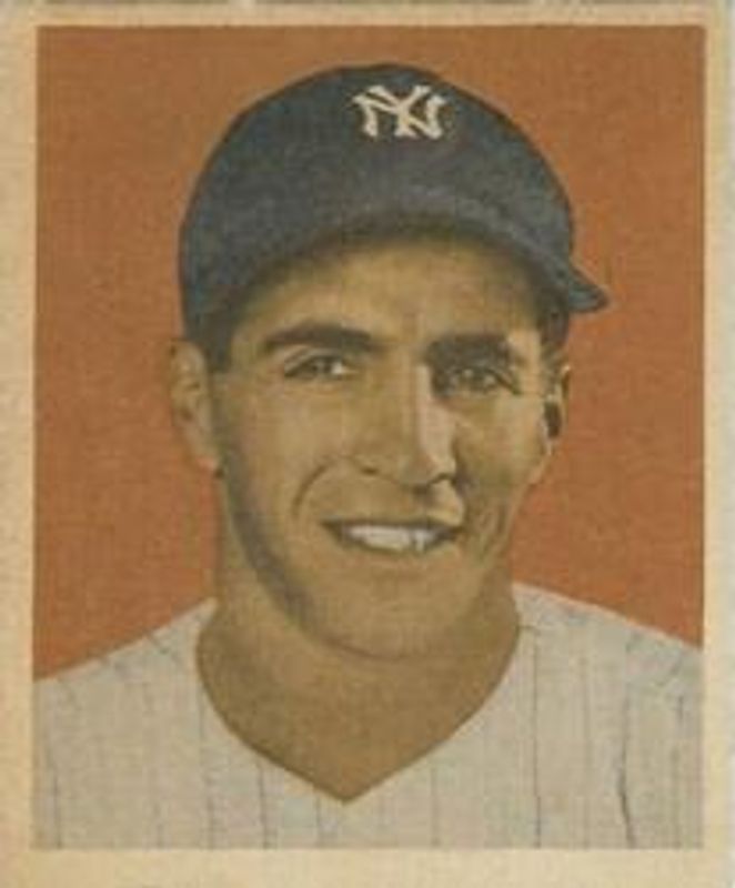 Phil Rizzuto 1949 Bowman #98b Base (Red background, no name on front) RAW