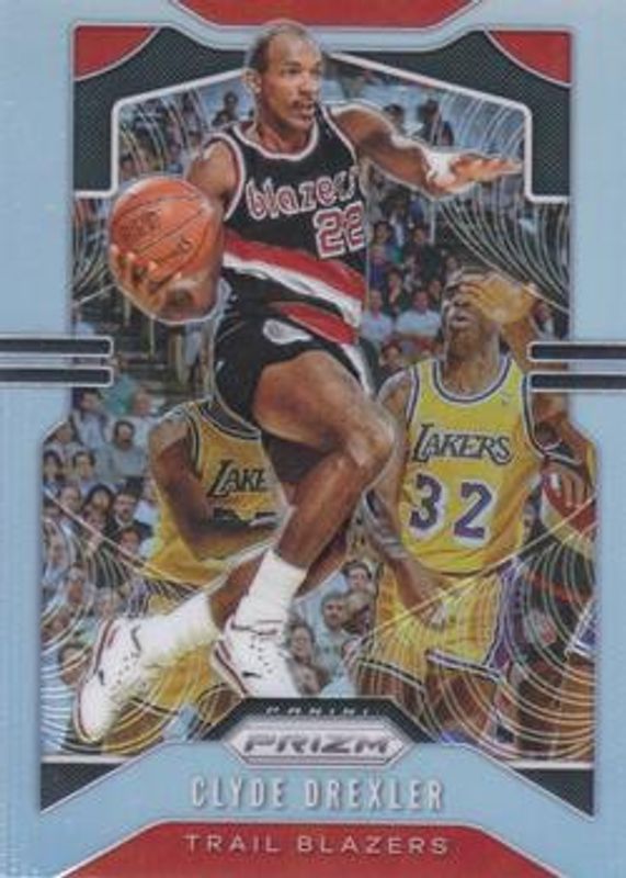 Clyde Drexler 2019 Prizm #23 Silver RAW