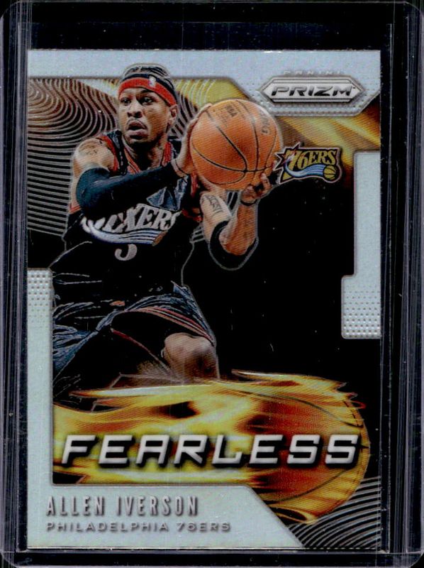 Allen Iverson 2019 Prizm #2 Fearless - Silver RAW