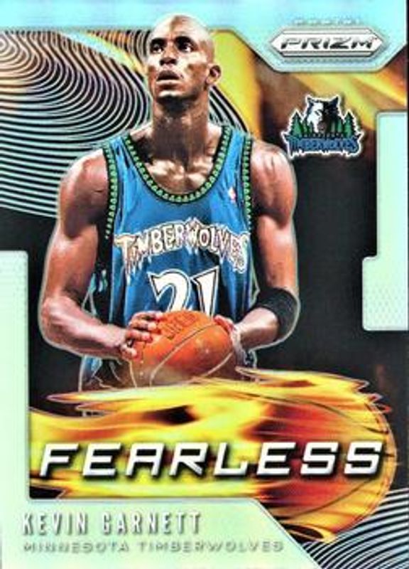 Kevin Garnett 2019 Prizm #14 Fearless - Silver RAW