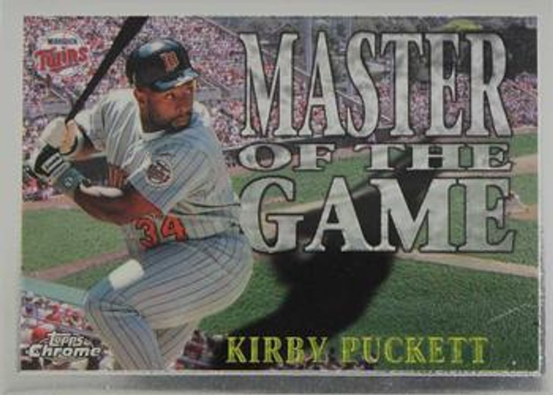 Kirby Puckett 1996 Topps Chrome #MG15 Masters of the Game RAW