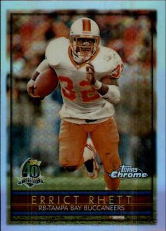 Errict Rhett 1996 Topps Chrome #39 Refractor RAW