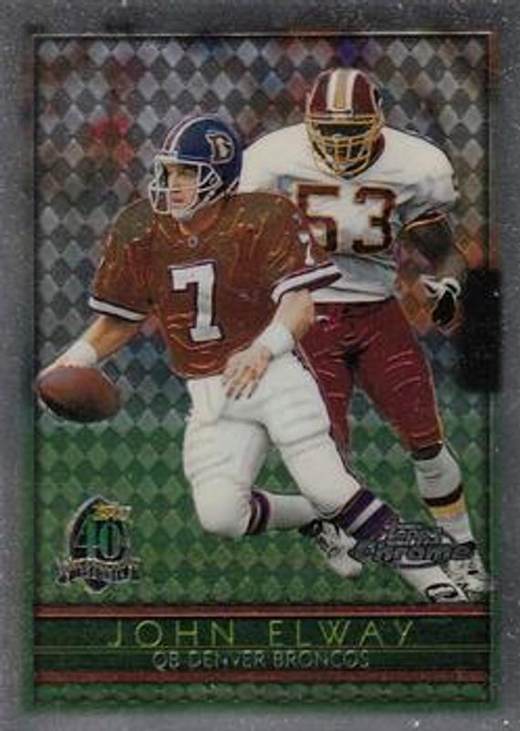 John Elway 1996 Topps Chrome #115 Base RAW