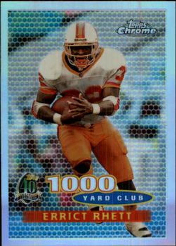 Errict Rhett 1996 Topps Chrome #54 Refractor RAW