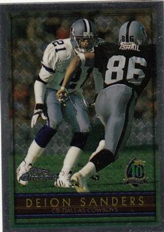Deion Sanders 1996 Topps Chrome #79 Base RAW