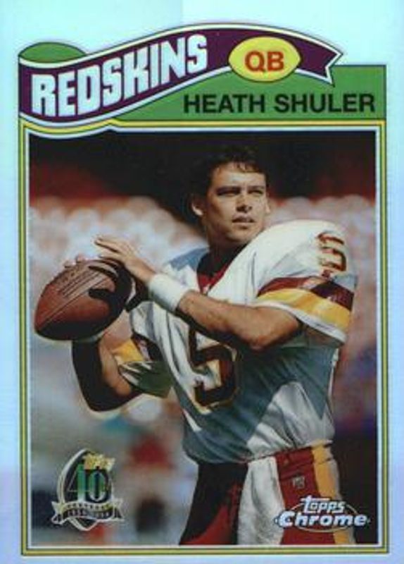 Heath Shuler 1996 Topps Chrome #22 40th Anniversary Retros - Refractor RAW