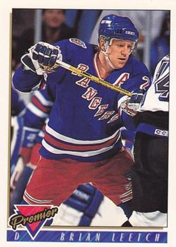 Brian Leetch 1993 Topps Premier #25 Base RAW