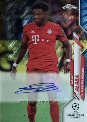 2019 Topps Chrome UEFA Champions League #CA-DA Autographs - Blue Wave Refractor /75