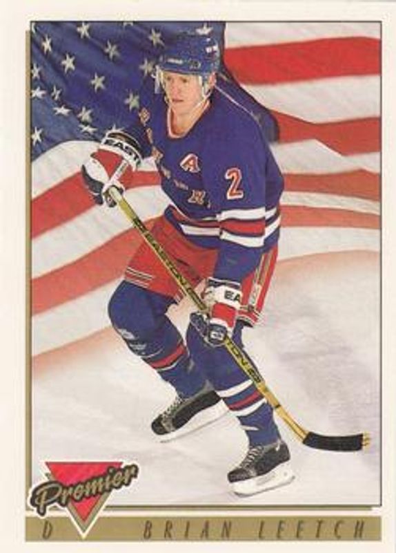 Brian Leetch 1993 Topps Premier #505 Base RAW