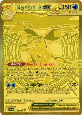 2026 Mega Evolution: Chaos Rising #122/86 Mega Hyper Rare (Secret)