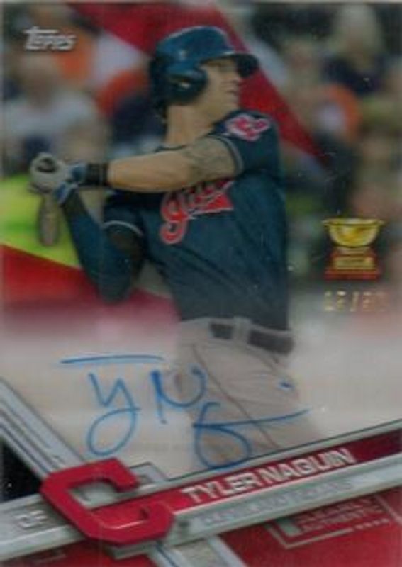 Tyler Naquin 2017 Clearly Authentic #CAAU-TN Red /50 RAW