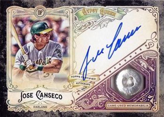 2017 Topps Gypsy Queen #AG-JC Autographs Garments - Black /1