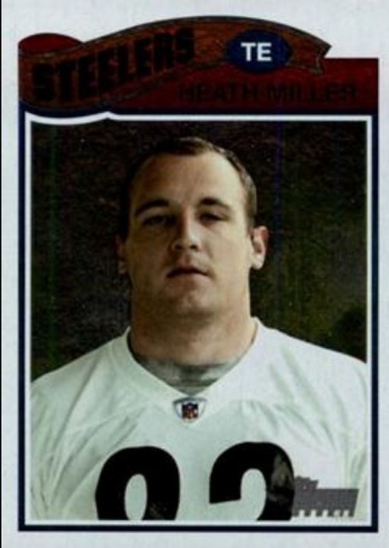 Heath Miller 2005 Topps Heritage #THC17a Foil Rookie RAW