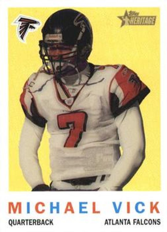 Michael Vick 2005 Topps Heritage #10 Base RAW