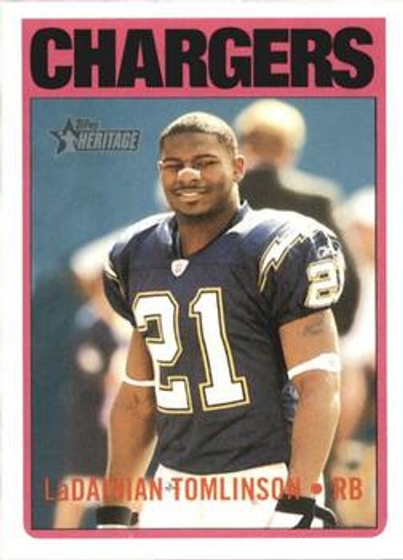 LaDainian Tomlinson 2005 Topps Heritage #46 Base RAW