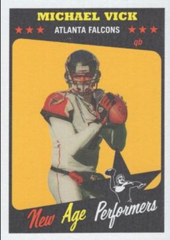 Michael Vick 2005 Topps Heritage #NAP10 New Age Performers RAW