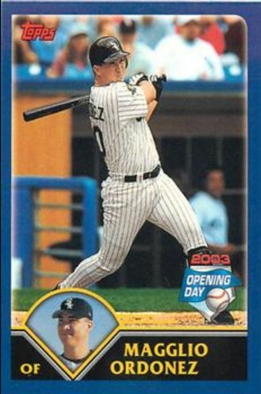 Magglio Ordonez 2003 Topps Opening Day Mini Stickers RAW