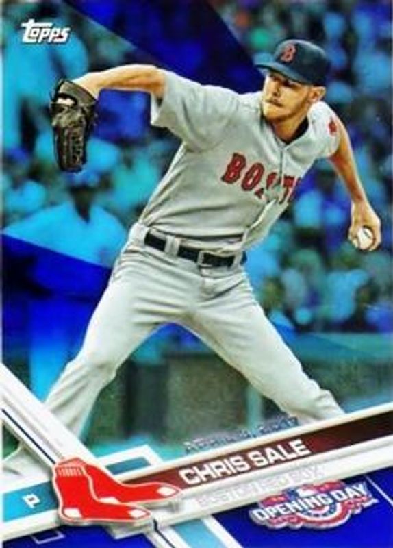 Chris Sale 2017 Topps Opening Day #116 Rainbow Blue Foil Price