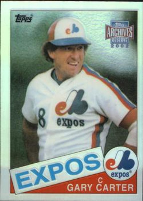 Gary Carter 2002 Topps Archives Reserve #17 Base RAW