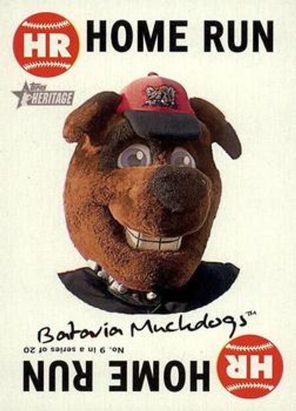 2017 Topps Heritage Minor League #9 Mascots 1968 Topps Game