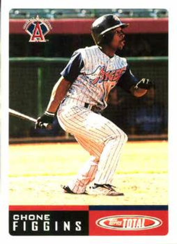 Chone Figgins 2002 Topps Total #616 Base Rookie RAW