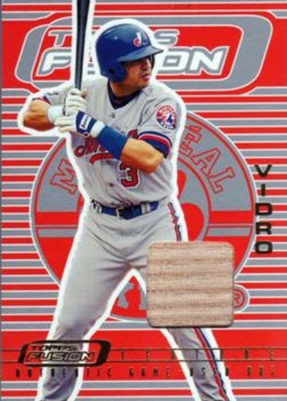 Jose Vidro 2001 Topps Fusion #F11 Feature Relics RAW