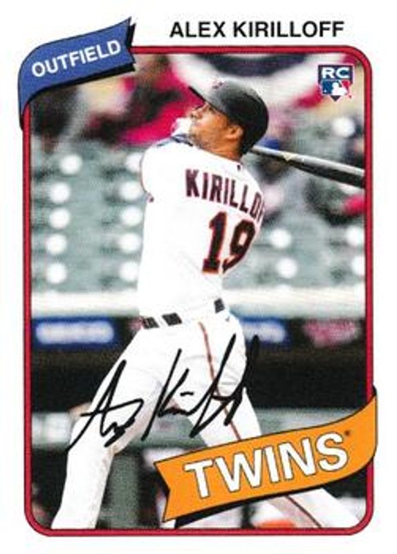 Alex Kiriloff 2021 Topps Throwback Thursday #56 Base RAW