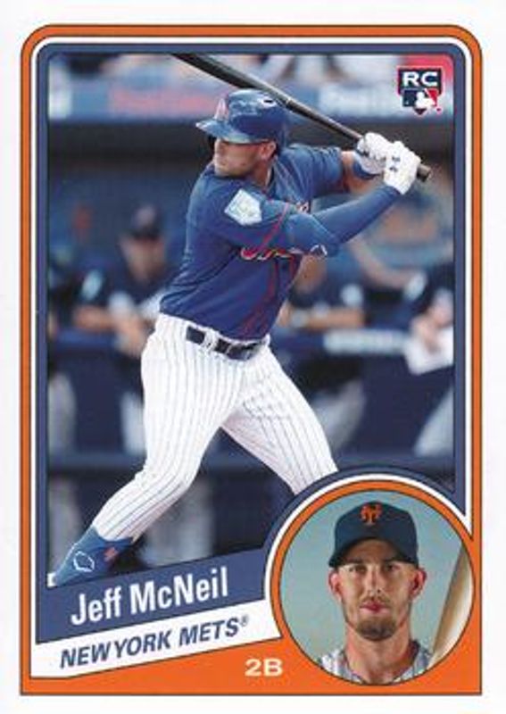 Jeff McNeil 2019 Topps Throwback Thursday #91 Base Rookie RAW