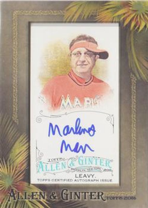 2016 Topps Allen & Ginter #AGA-LL Framed Mini Non Baseball Autographs