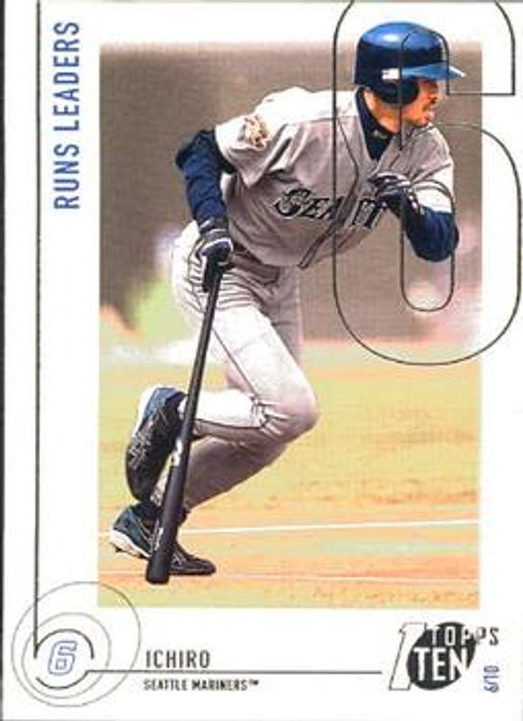Ichiro Suzuki 2002 Topps Ten #87 Base RAW