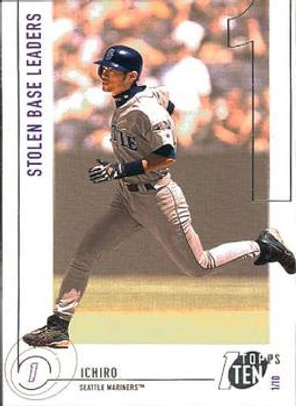 Ichiro Suzuki 2002 Topps Ten #72 Base RAW