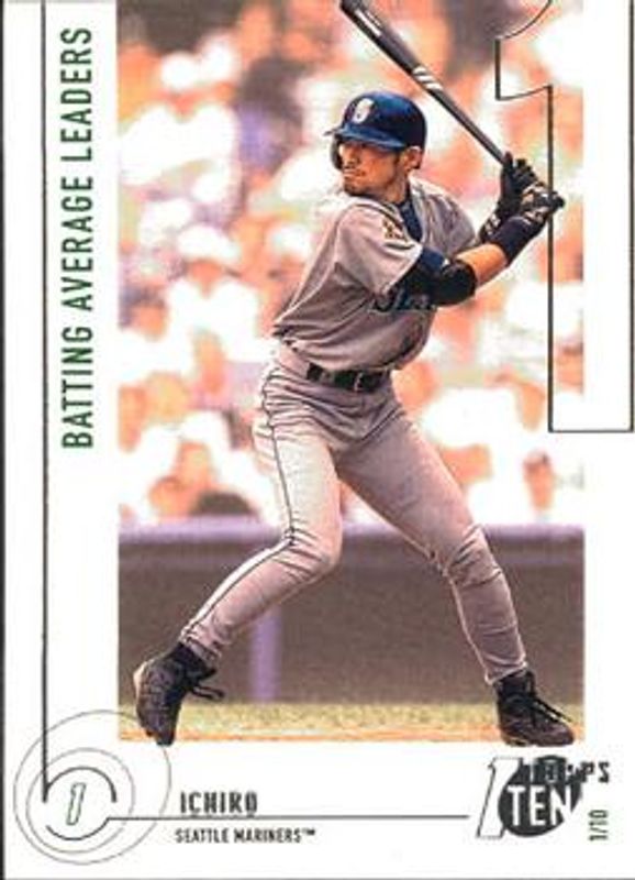 Ichiro Suzuki 2002 Topps Ten #52 Base RAW