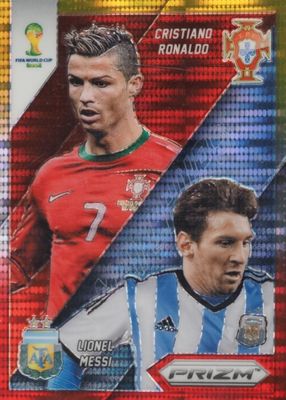 2014 Prizm World Cup #19 World Cup Matchups - Yellow & Red Pulsar