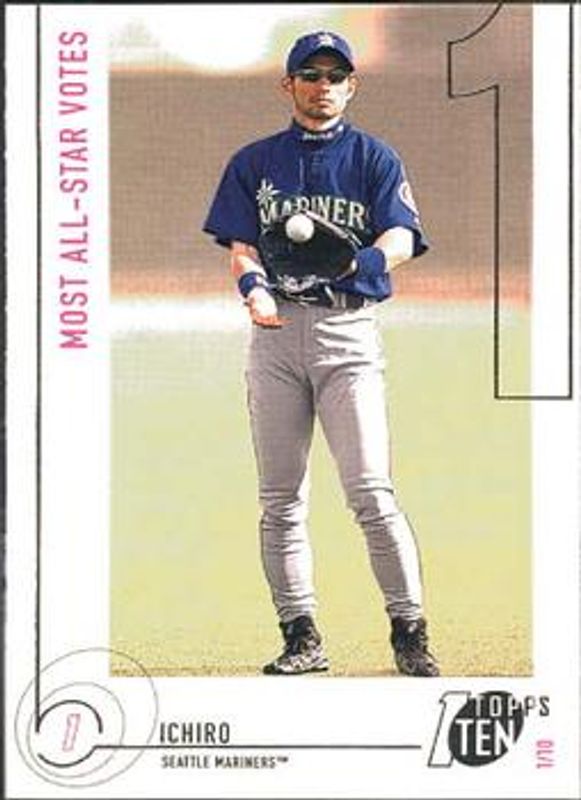 Ichiro Suzuki 2002 Topps Ten #102 Base RAW