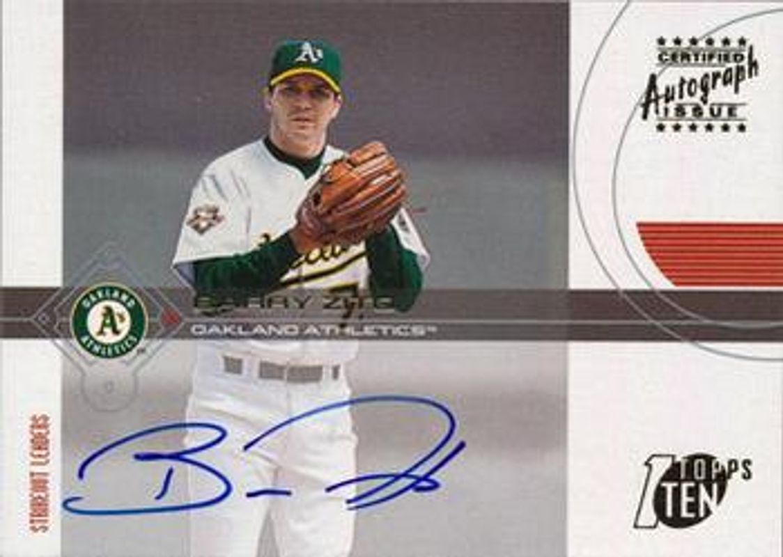 2002 Topps Ten #TTA-BZ Autographs