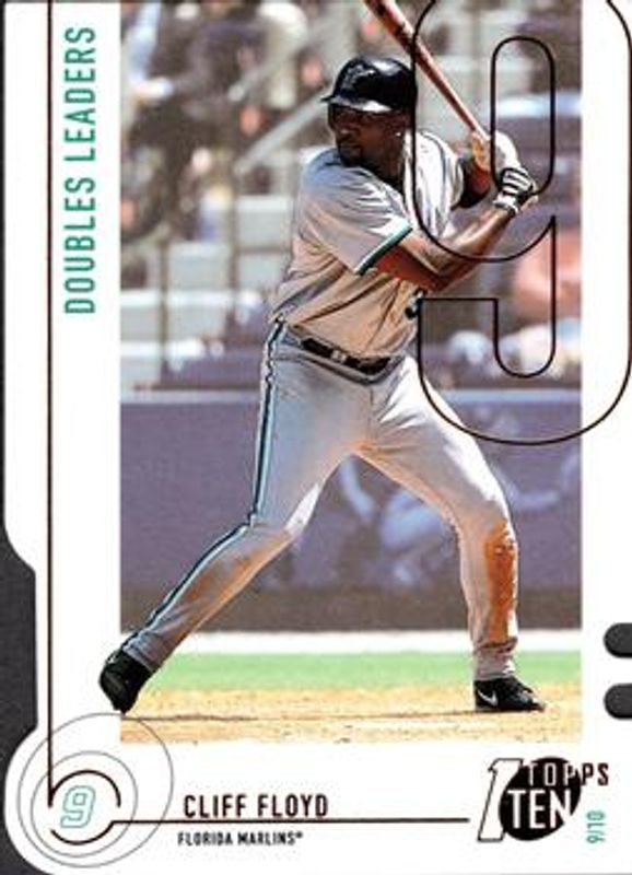 Cliff Floyd 2002 Topps Ten #19 Die-Cut RAW