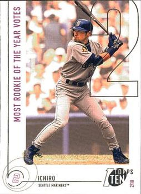 Ichiro Suzuki 2002 Topps Ten #122 Base RAW