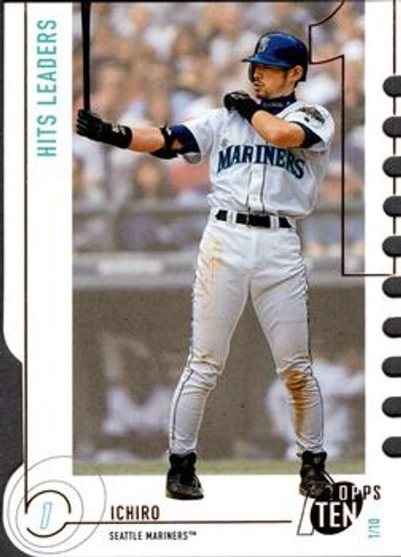 Ichiro Suzuki 2002 Topps Ten #1 Die-Cut RAW