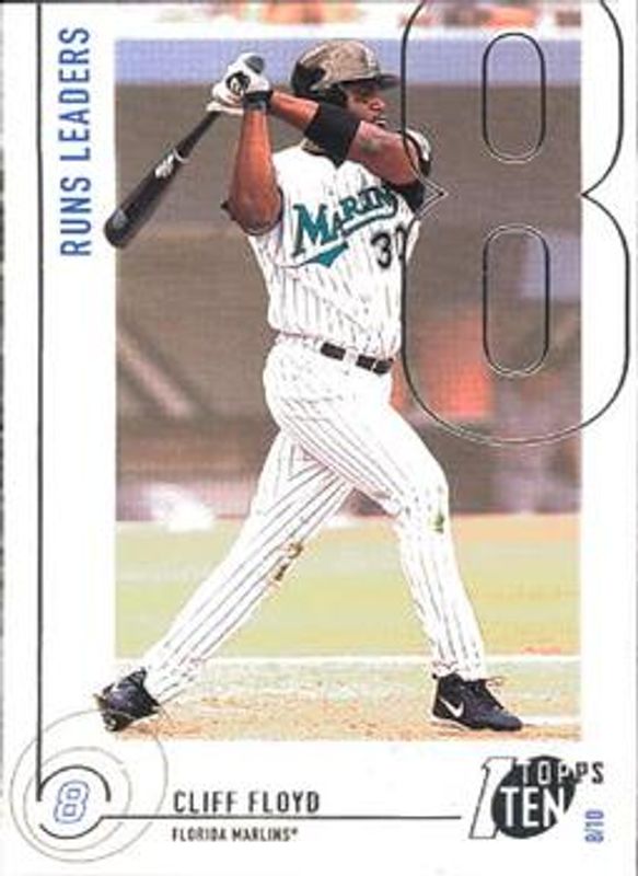 Cliff Floyd 2002 Topps Ten #89 Base RAW