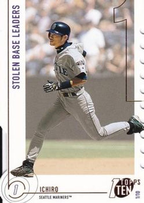 Ichiro Suzuki 2002 Topps Ten #72 Die-Cut RAW