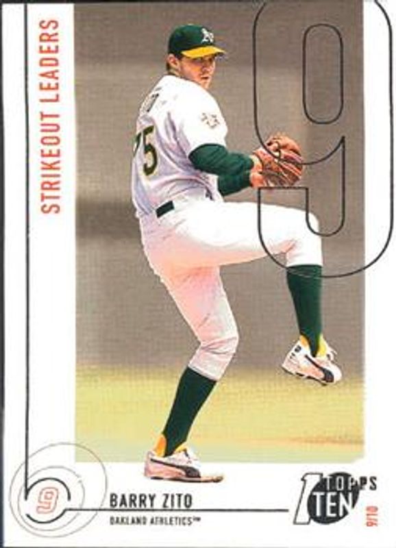 Barry Zito 2002 Topps Ten #159 Base RAW