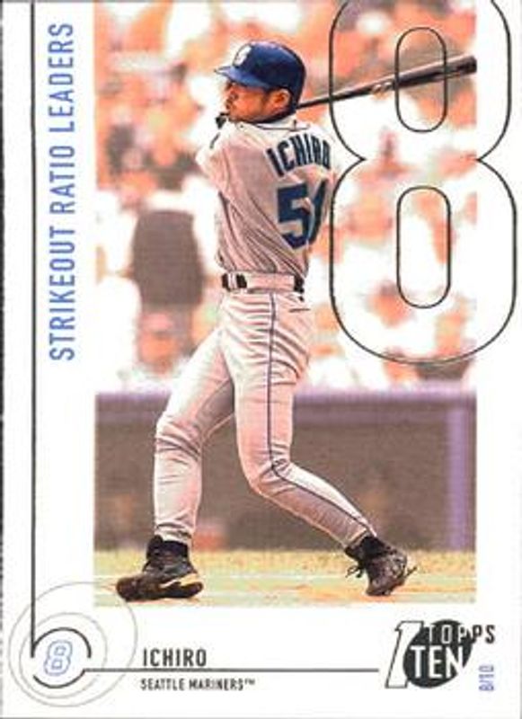 Ichiro Suzuki 2002 Topps Ten #99 Base RAW