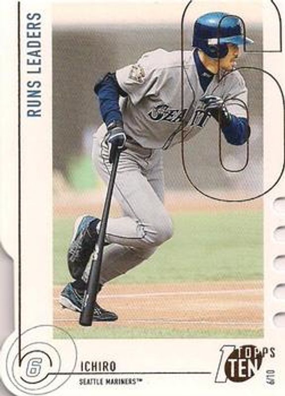 Ichiro Suzuki 2002 Topps Ten #87 Die-Cut RAW