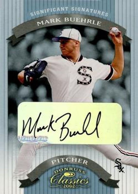 Mark Buehrle 2002 Donruss Classics #11 Significant Signatures /100 RAW