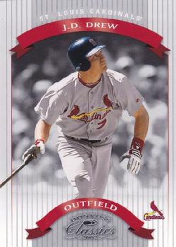 JD Drew 2002 Donruss Classics #32 Samples - Silver RAW