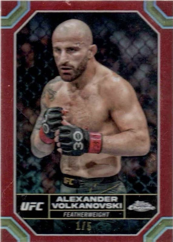 2024 Topps Chrome UFC #7 Red Refractor /5