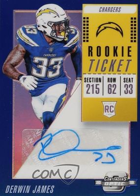 2018 Contenders Optic #149 Rookie Ticket Auto - Blue (/25)