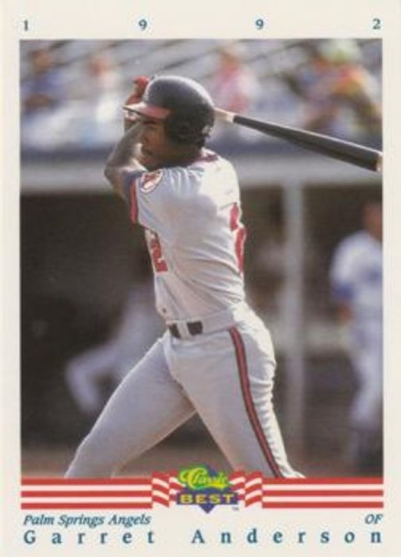Garret Anderson 1992 Classic Best #209 Base RAW